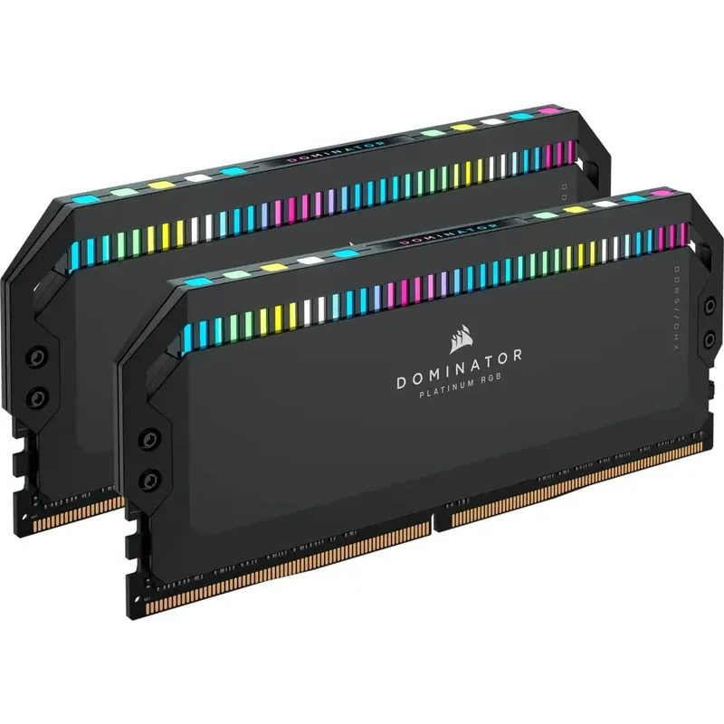 Ram Corsair DDR5, 5600MHz 32GB 2x32GB DIMM, DOMINATOR PLATINUM RGB White Heatspreader, RGB LED, C40, 1.25V CMT64GX5M2B5600C40W