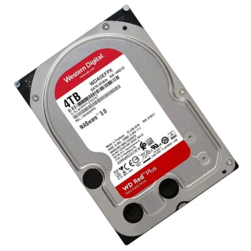 Ổ cứng HDD WD Red Plus 4TB 3.5" SATA 3/ 256MB Cache/ 5400RPM (Màu đỏ) WD40EFPX
