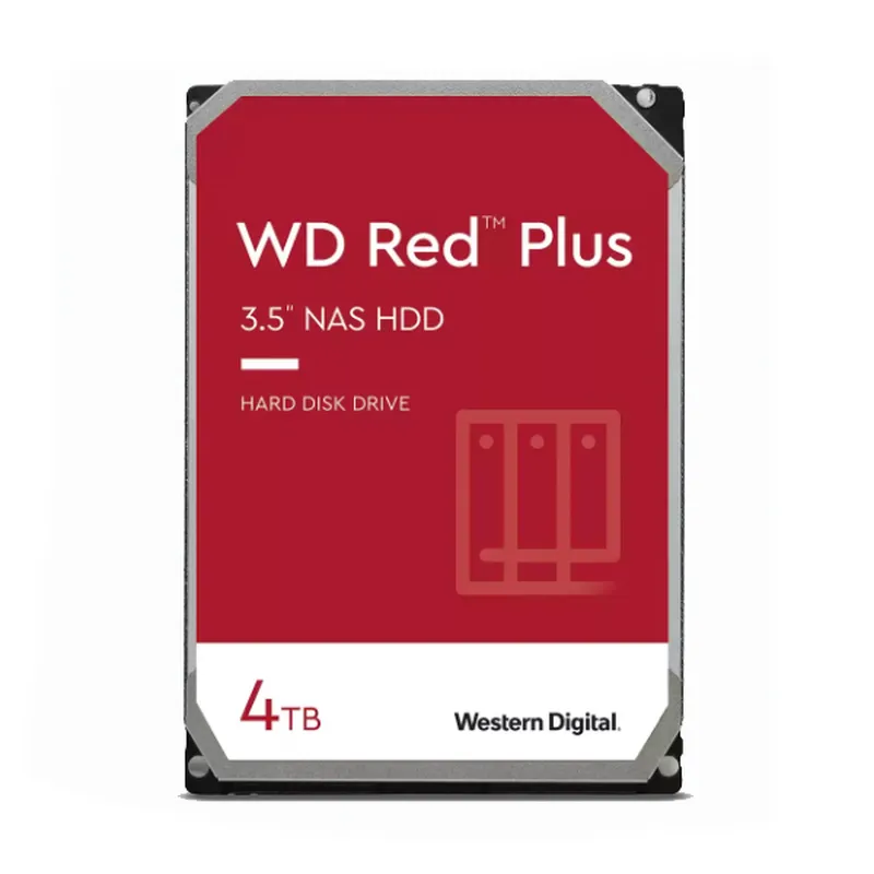Ổ cứng HDD WD Red Plus 4TB 3.5" SATA 3/ 256MB Cache/ 5400RPM (Màu đỏ) WD40EFPX