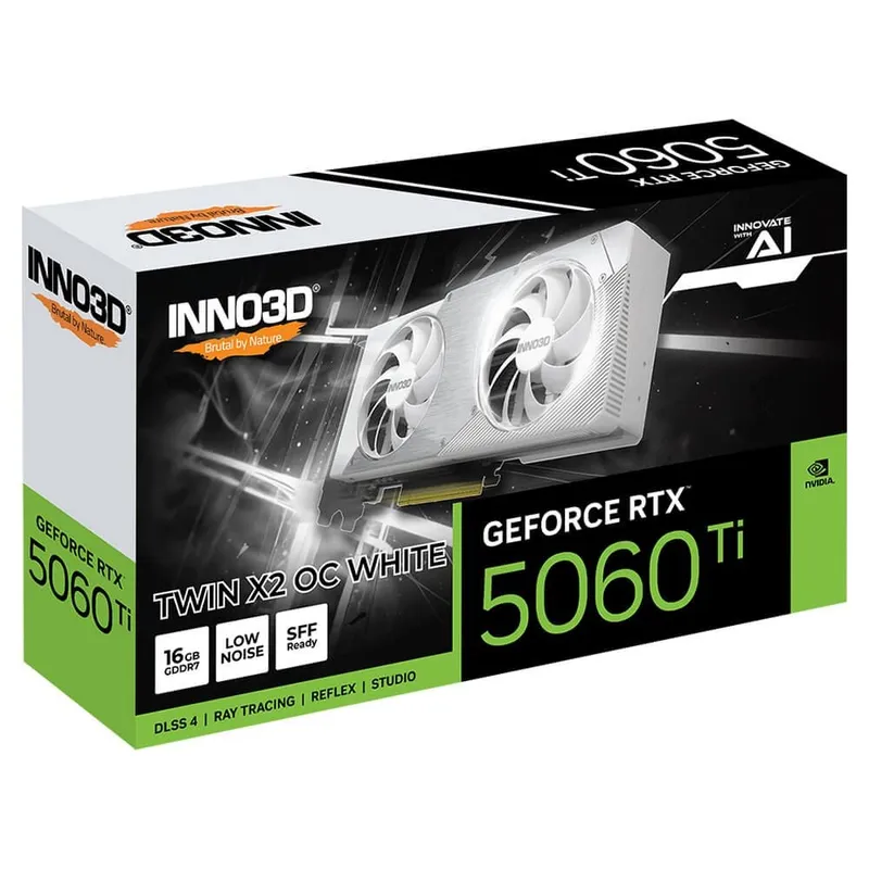 Card màn hình INNO3D RTX 5060 Ti Twin X2 OC WHITE 16GB