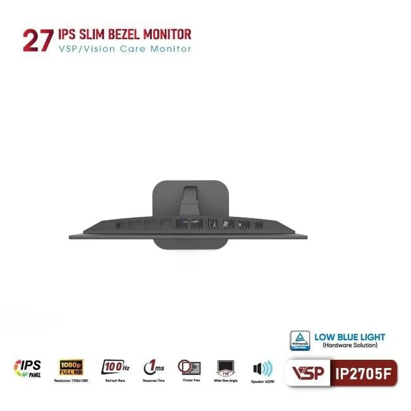 Màn Hình Máy Tính VSP IP2705F | 27 inch, Full HD, IPS, 100Hz, 1ms, HDMI + VGA