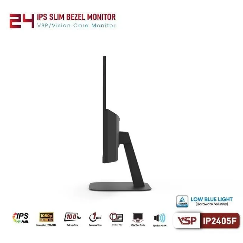 Màn Hình Máy Tính VSP IP2405F | 23.8 inch, FHD, IPS, 100Hz, 1ms, HDMI + VGA