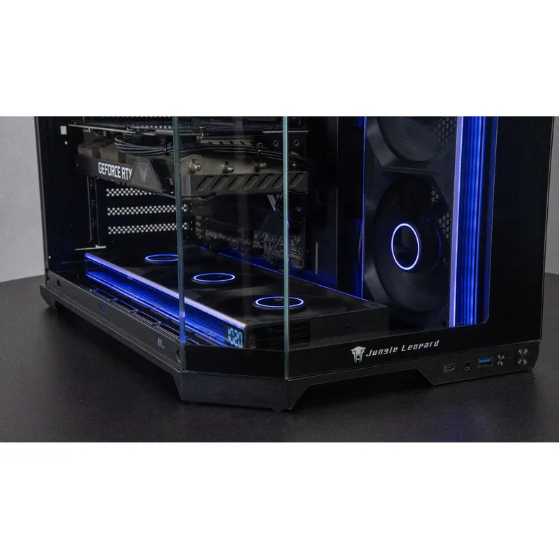 Fan Case Leopard Starlink ARGB - Đen | Kit 3 fan, hiển thị tốc độ, gió ngược