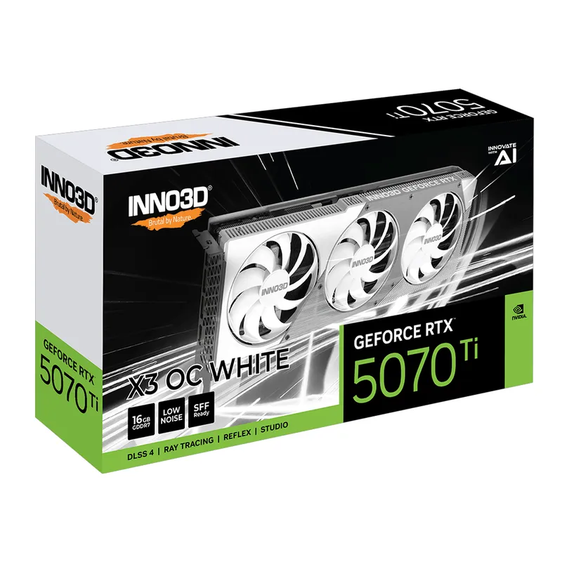 Card màn hình INNO3D RTX 5070 Ti X3 OC WHITE