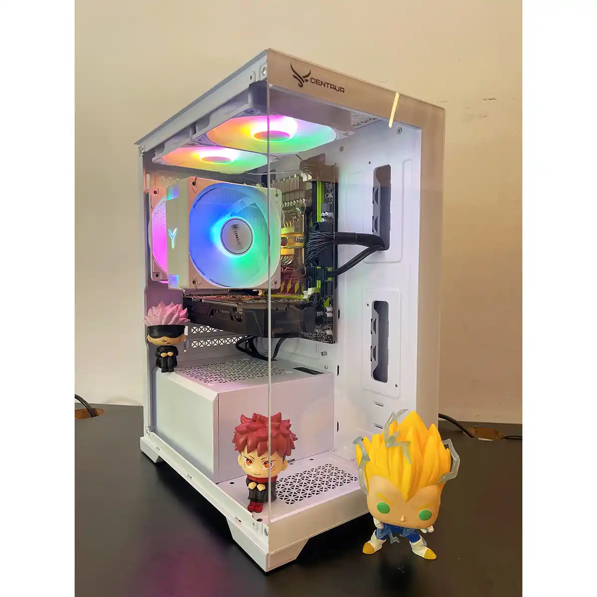  Bộ Pc Gaming Giá Rẻ i3 9100F/16GB/GTX 1050 Màn hình 24in 100hz Trắng