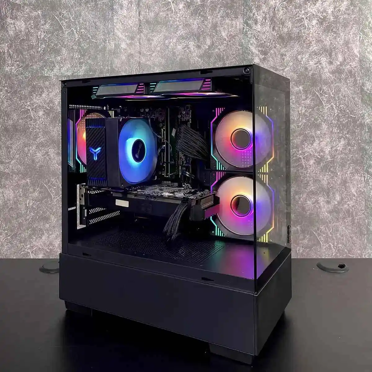  Dàn Pc Gaming Giá Rẻ Bể Cá  B760M I5 12400F 16GB 1660 Super   Màn Hình 24inch ( Vga 2nd )