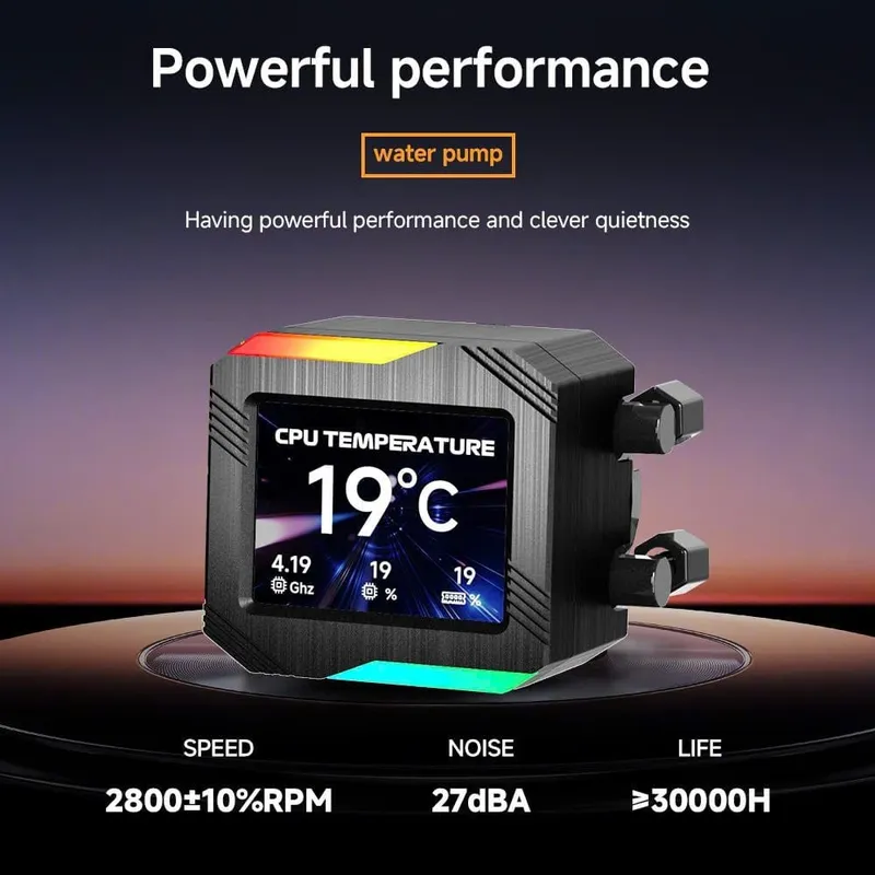 Tản nhiệt nước Leopard Astroshell 360 ARGB Digital LCD V2 - Đen