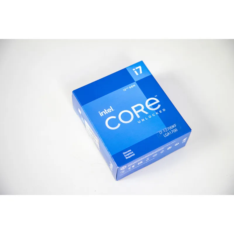 CPU Intel Core i7 12700KF (25M Cache, 3.8GHz turbo up to 5.0Ghz, 12C20T, Socket 1700) Box công ty