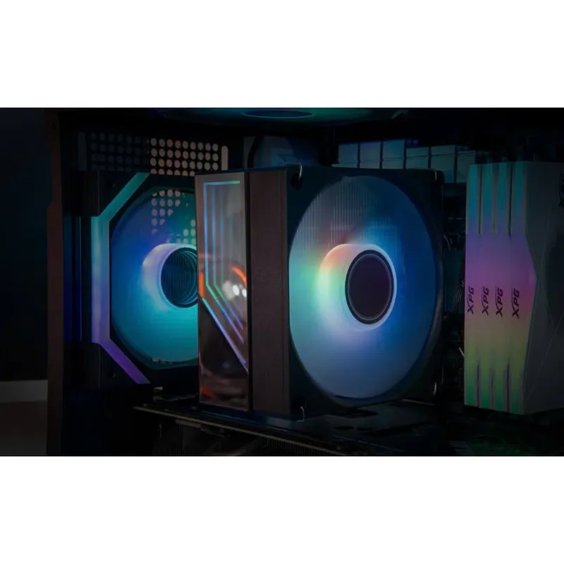 Tản nhiệt khí Leopard Kf400X - Đen, Led RGB