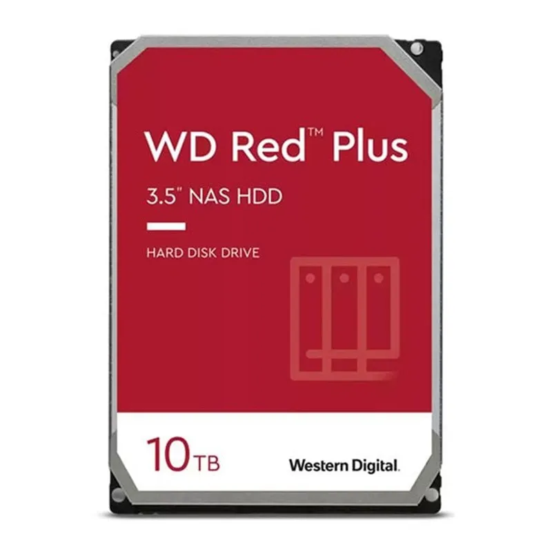 Ổ cứng HDD WD Red Plus 10TB 3.5" SATA 3/ 256MB Cache/ 7200RPM (Màu đỏ) WD101EFBX
