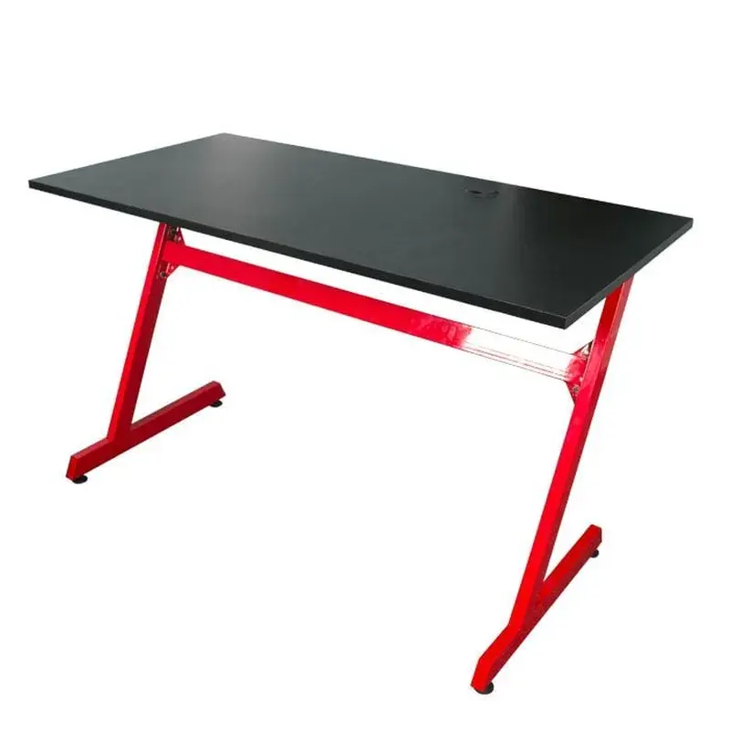 Bàn Gaming STAR01 Chữ Z Mặt đỗ đen (120x75x60) (khung Đỏ)