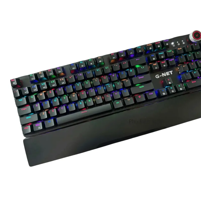 Bàn phím cơ quang Gaming Gnet GK515 RGB - Đen