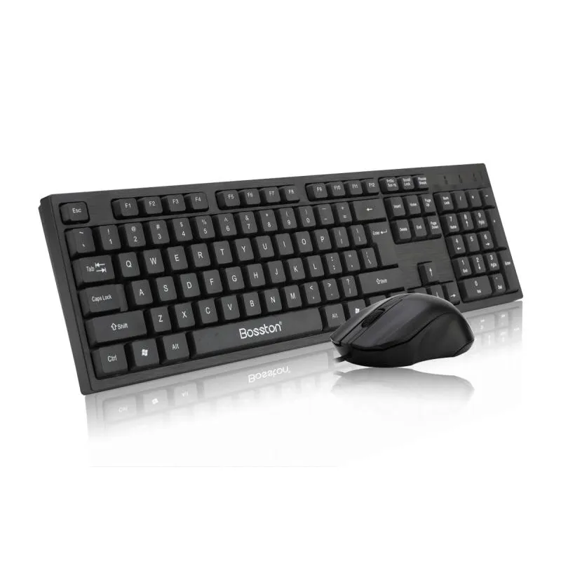 Combo Phím Chuột Bosston D5300 Chính Hãng (Đen)
