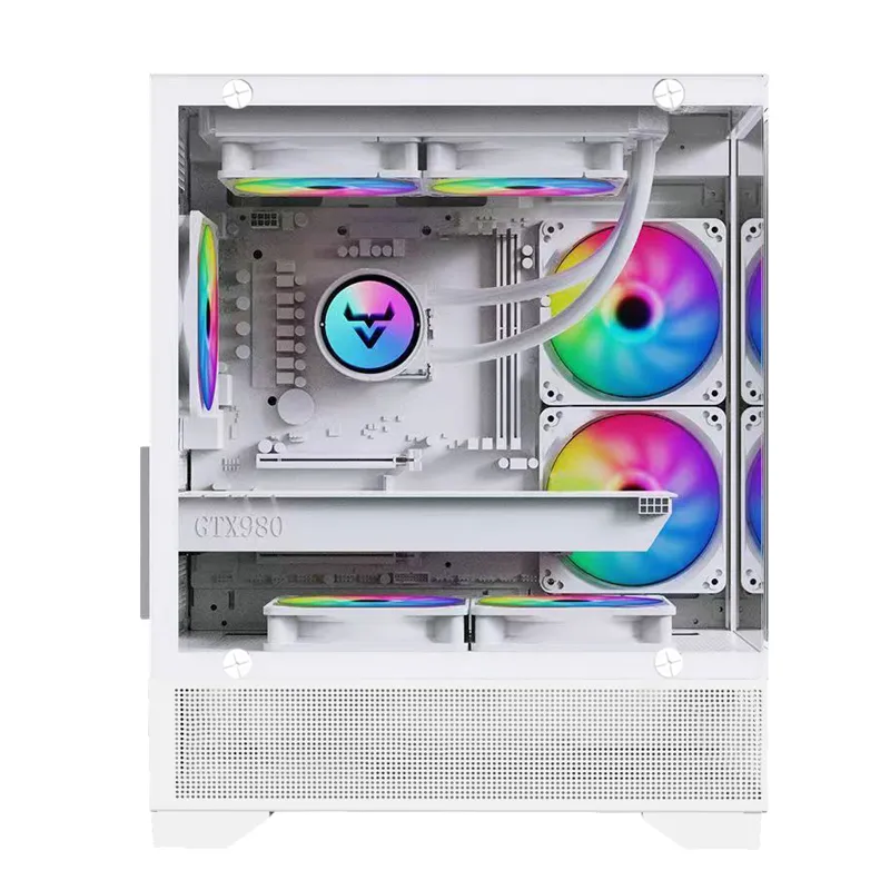 Vỏ Case Magic Mix Tower Air - Trắng | Aio 240, hồ cá