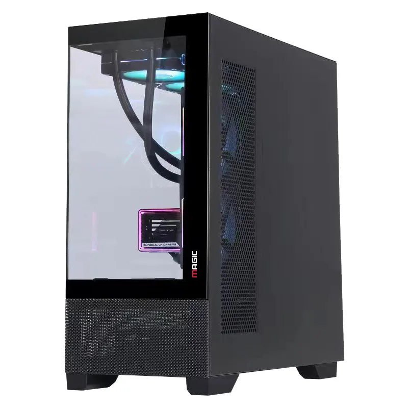 Vỏ Case Magic Mix Tower Air - Đen | Aio 240, hồ cá