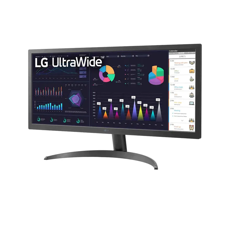 Màn Hình Máy Tính Ultrawide LG 26WQ500-B | 26 inch, Full HD, IPS, 75Hz, 5ms, USB C, HDR10