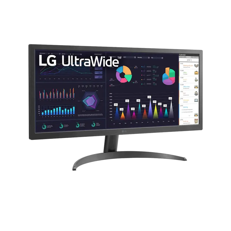 Màn Hình Máy Tính Ultrawide LG 26WQ500-B | 26 inch, Full HD, IPS, 75Hz, 5ms, USB C, HDR10