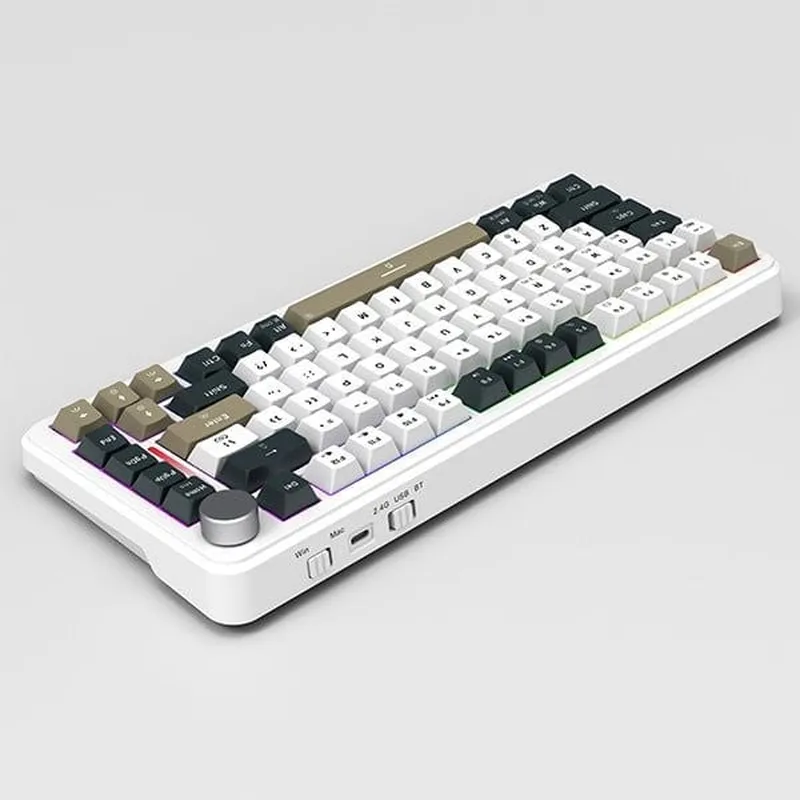 Bàn phím Gaming E-Dra EK375W White | Wireless, linear switch