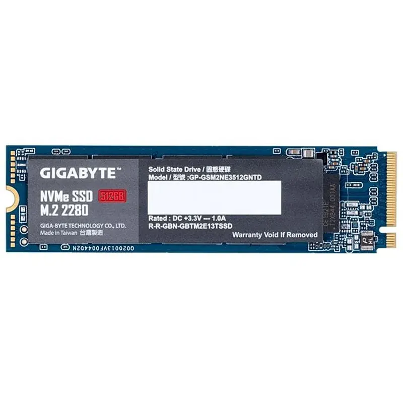 Ổ Cứng Ssd Gigabyte 512Gb M2 Nvme Pcie Gen3X4 2280(GPGSM2NE3512GNTD)