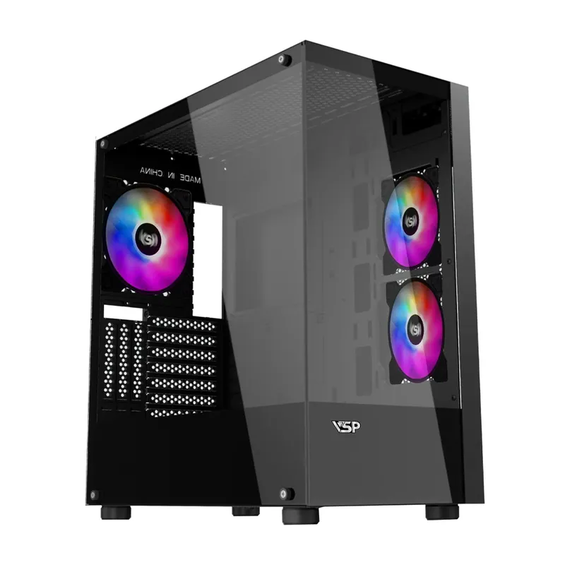 Vỏ case VSP Aquanaut AX4 | ATX, Trắng / Đen, Không Fan