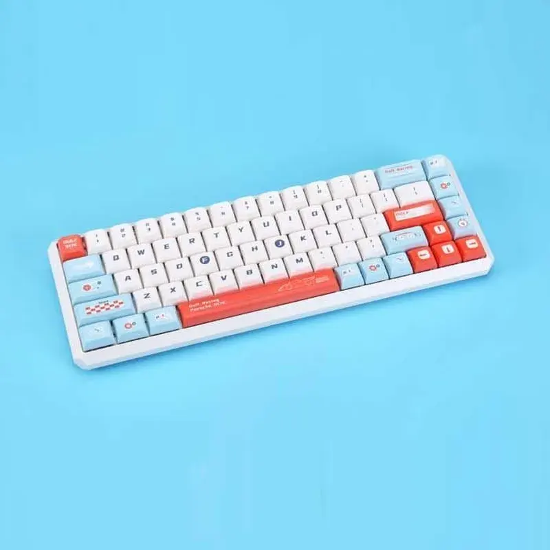 Bàn Phím Cơ Darmoshark K5 Gulf Racing TTC Red Switch Wireless Dual Mode (Type-C & 2.4Ghz