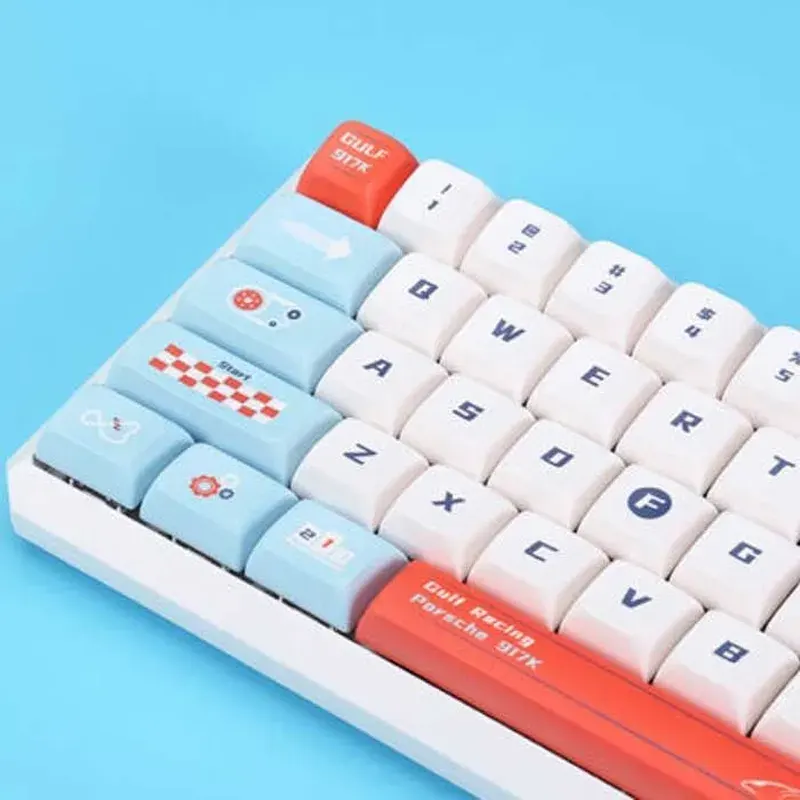 Bàn Phím Cơ Darmoshark K5 Gulf Racing TTC Red Switch Wireless Dual Mode (Type-C & 2.4Ghz