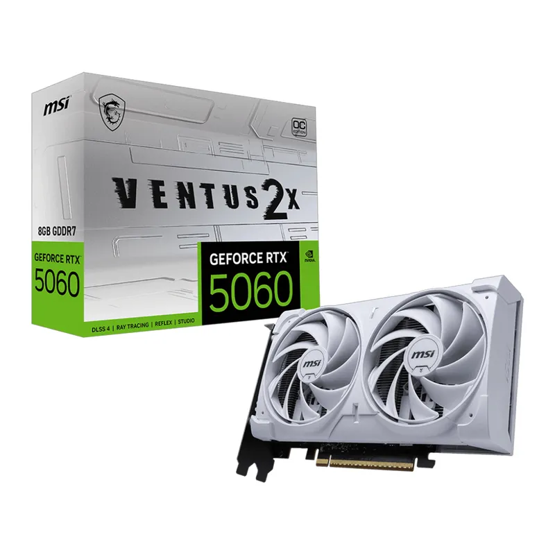 Card màn hình MSI RTX 5060 8G VENTUS 2X OC WHITE