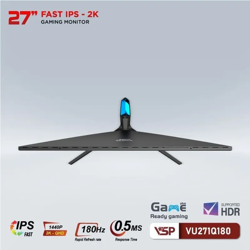 Màn Hình Máy Tính VSP VU271Q180 | 27 inch, 2K, Fast IPS, 180Hz, 0.5ms