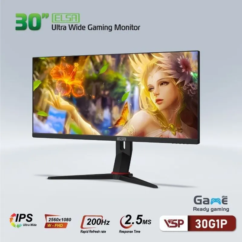 Màn Hình Máy Tính VSP Elsa 30G1P 30in Phẳng IPS 200Hz UltraWide (21:9)