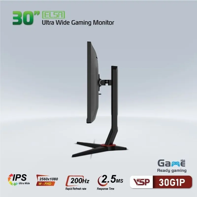 Màn Hình Máy Tính VSP Elsa 30G1P 30in Phẳng IPS 200Hz UltraWide (21:9)