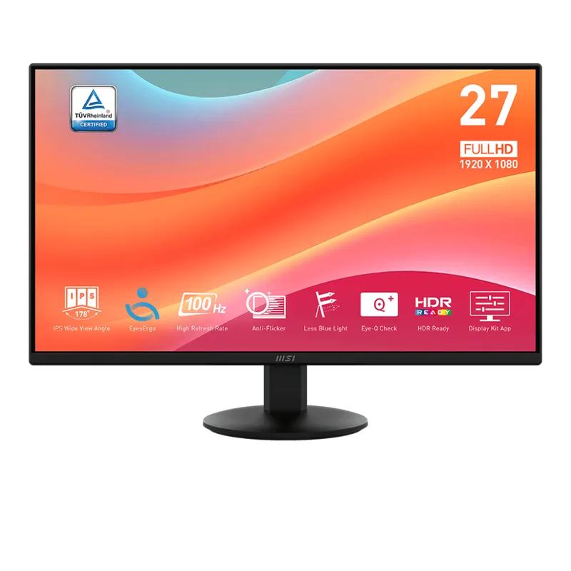 Màn Hình Máy Tính MSI Pro MP272LKL | 27 inch, Full HD, IPS, 100Hz, 1ms