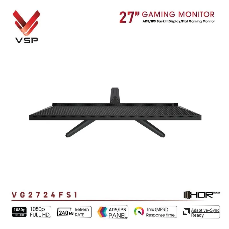Màn Hình Máy Tính Gaming VSP VG273F1 | 27 inch, Full HD, IPS, 240Hz, 1ms