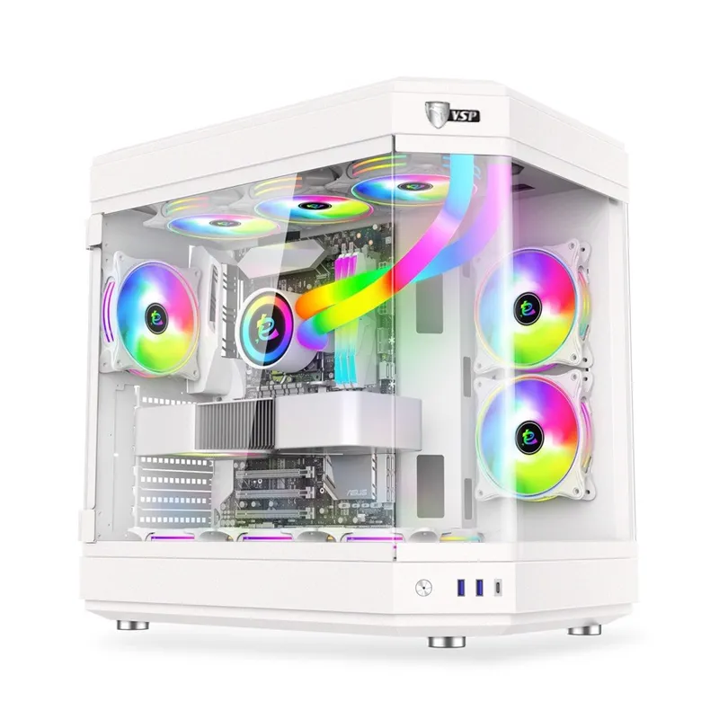 Vỏ Case VSP X1 Extreme Gaming White | Trắng, Không Fan