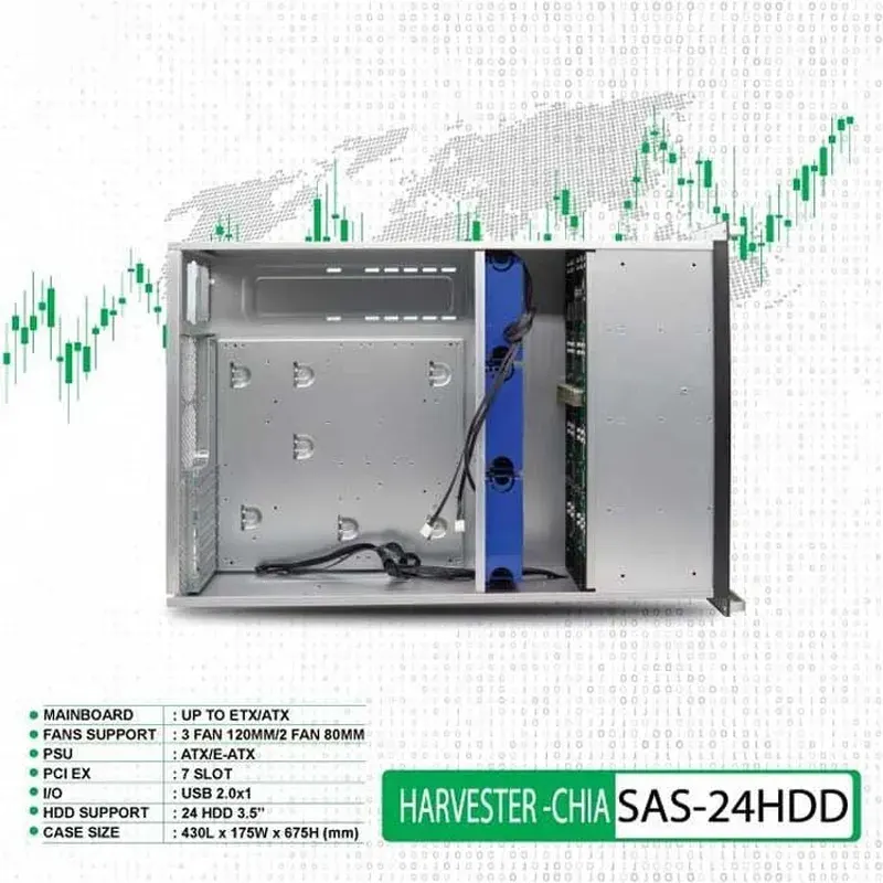 Vỏ Case VSP Havester-CHIA SAS-24HDD (HDD 3.5″ x 24)