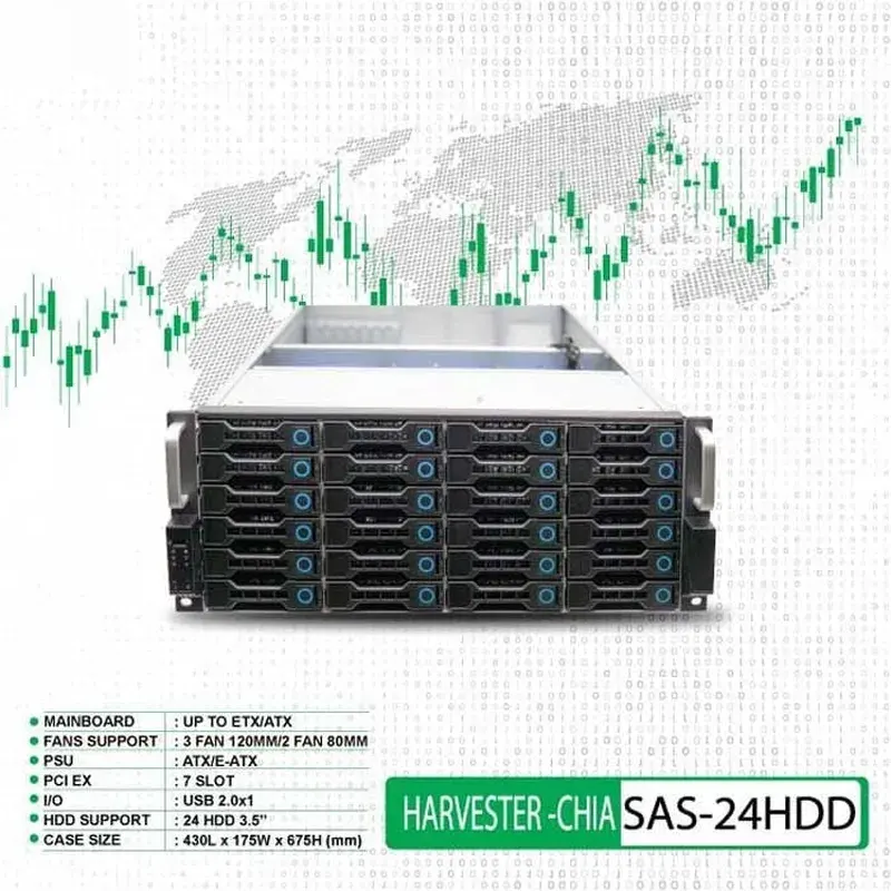 Vỏ Case VSP Havester-CHIA SAS-24HDD (HDD 3.5″ x 24)