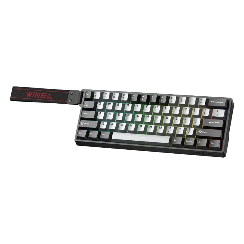 Bàn phím Gaming Rapid Trigger Aula WIN60HE Pro Xám đậm & Xám nhạt - Chính hãng | Xingyi, Magnetic Switch