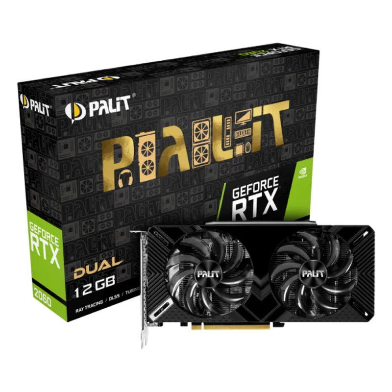 Card màn hình cũ Palit  RTX2060 Dual 12G DDR6