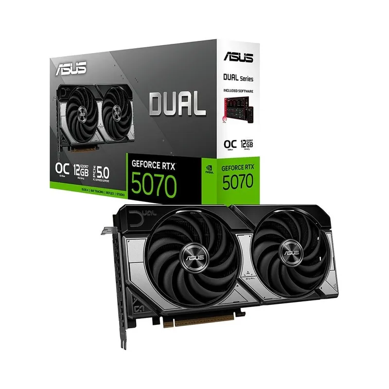 Card màn hình ASUS Dual RTX 5070 OC Edition 12GB GDDR7 (DUAL-RTX5070-O12G)