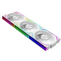 Quạt tản nhiệt PC Leopard V2RS | Kit 3 fan 120mm, ARGB, Gió ngược, Trắng