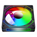 Quạt tản nhiệt PC Coolmoon / Leopard F3 | Fan lẻ 120mm, ARGB, Gió ngược, Đen