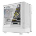 Vỏ Case DarkFlash DB330M M-ATX | Mặt lưới, trắng