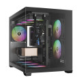 Vỏ Case Gamdias GC10M V2 ARGB M-ATX (Kèm Sẵn 3F ARGB) - Đen