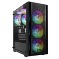 Vỏ Case Gamdias Aura GC2 Elite ARGB F-ATX (Kèm Sẵn 4F ARGB) - Đen