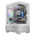 Vỏ Case Gamdias Aura GC9M Elite ARGB M-ATX (Kèm Sẵn 3F ARGB) - Trắng