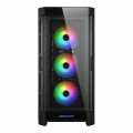 Vỏ Case Cougar DuoFace Pro RGB (Kèm Sẵn 4 Fan ARGB) - Đen