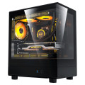 Vỏ Case DarkFlash DB330M M-ATX | Mặt kính, đen