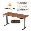 Bàn nâng hạ Manson SmartDesk 1m4 | Khung đen, Mặt gỗ Walnut