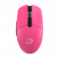 Chuột gaming DareU EM911T | 3 mode, 8000 DPI, 72g, Hồng
