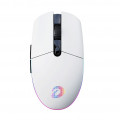 Chuột gaming DareU EM911T | 3 mode, 8000 DPI, 72g, Trắng