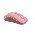 Chuột gaming Newmen WGX6 | Wireless 2.4Ghz, 12000 DPI, 110g, RGB, Hồng